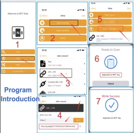 Pasos para programar el soporte NFC con el móvil